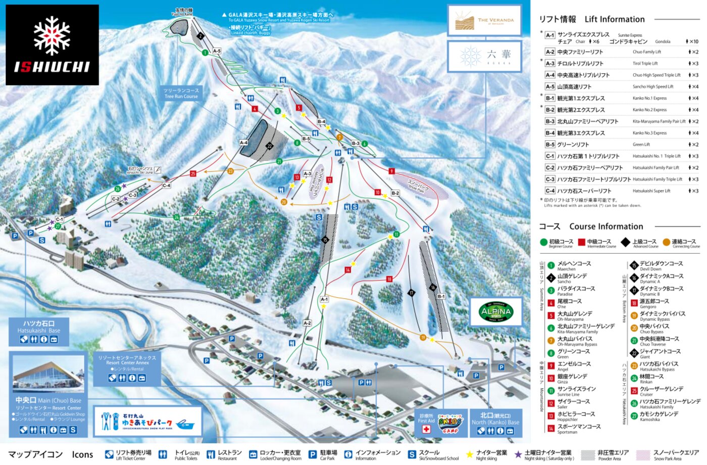石打丸山雪道地圖